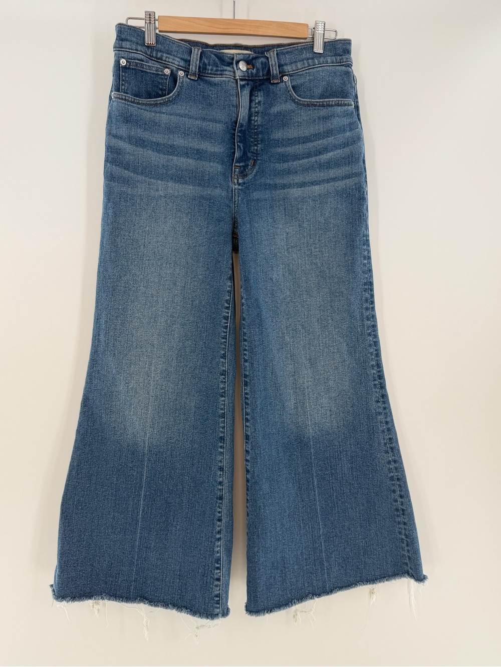 Madewell Flared Wide-Leg Jeans Medium Blue Wash Size 29